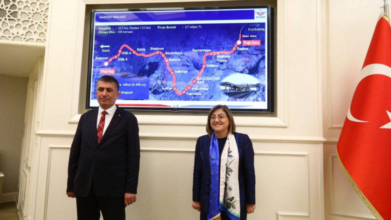 Gaziantep'te sona yaklaşılan Gaziray için TCDD İle değerlendirme toplantısı yapıldı