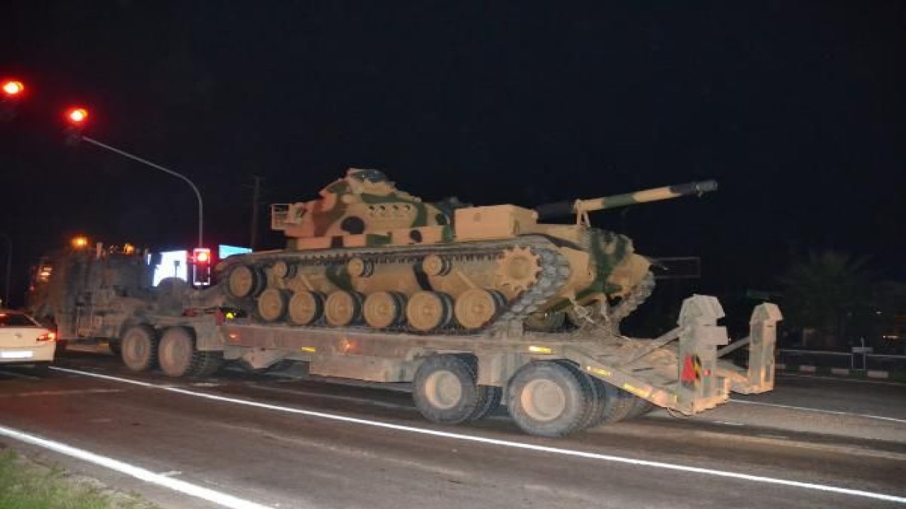 Suriye sınırına askeri sevkiyat sürüyor