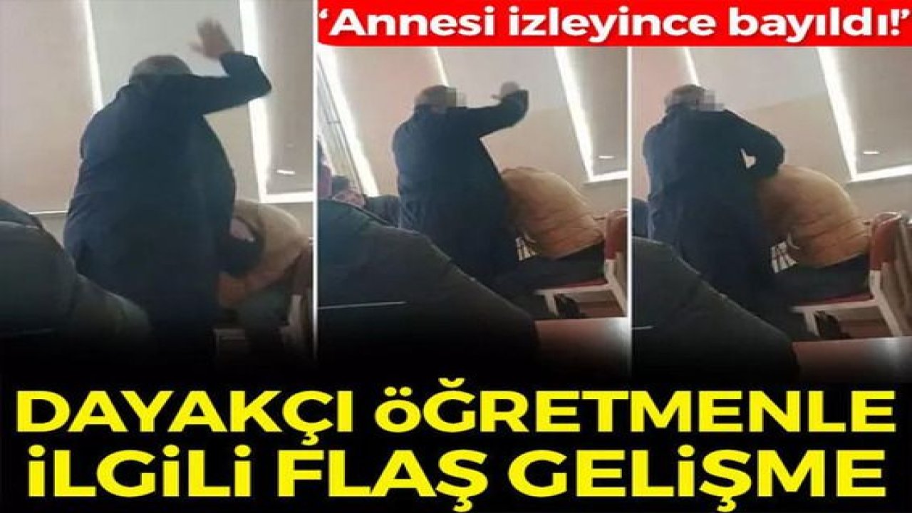 Öğretmen dehşeti! 17 yaşındaki öğrencisini darp eden öğretmen hakkında soruşturma başlatıldı.
