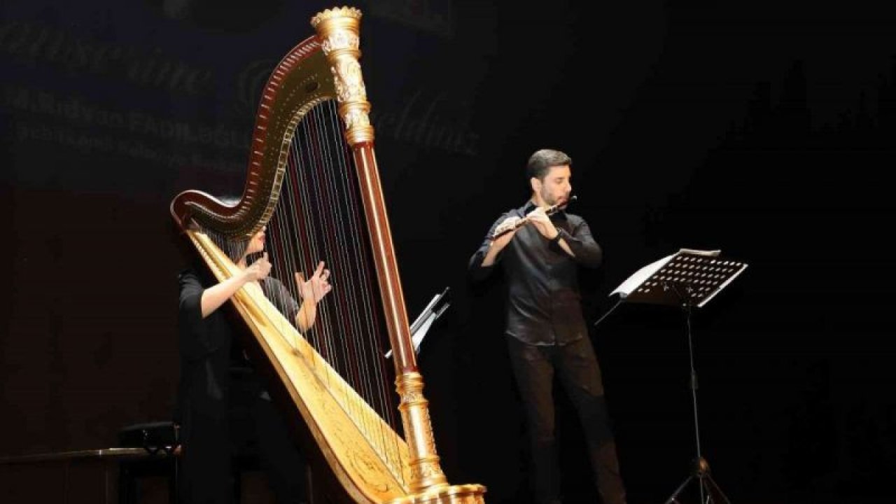 Gaziantep’te dünyaca ünlü Türk arpist ve flüt sanatçısından unutulmaz konser