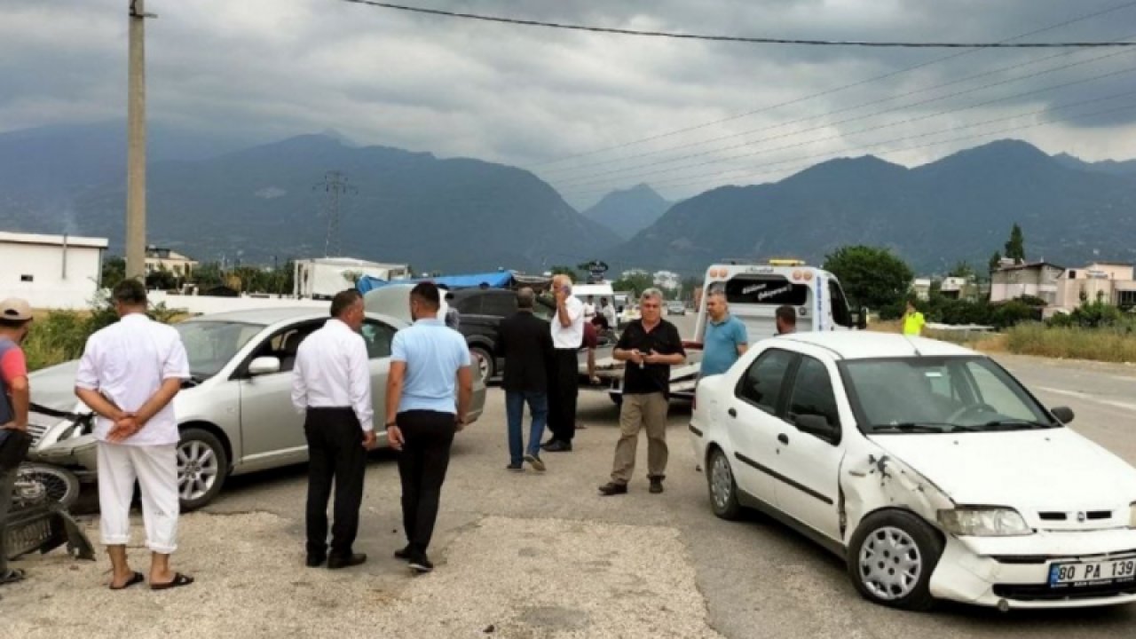 3 aracın karıştığı kazada 2 kişi yaralandı