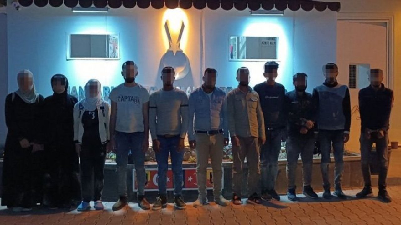Gaziantep’te 10 düzensiz göçmen yakalandı