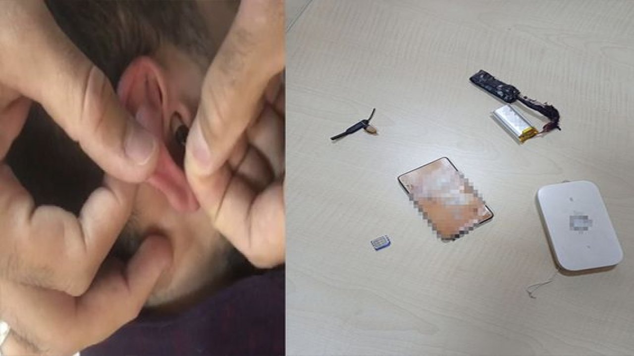 Gaziantep'te ehliyet sınavında polisi bile şaşırtan kopya düzeneği