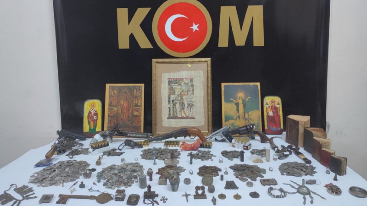 Gaziantep'te tarihi eser kaçakçılarına operasyon