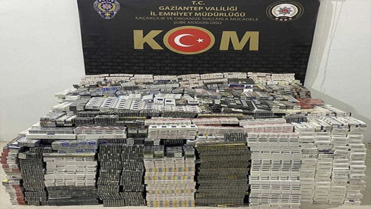 Son Dakika...Gaziantep'te yakıt tankerinde 30 bin paket kaçak sigara ele geçirildi