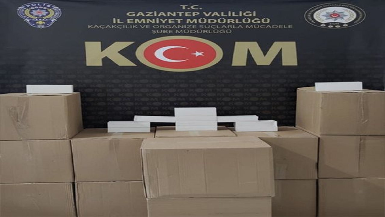 Gaziantep’te 170 bin adet boş makaron ele geçirildi