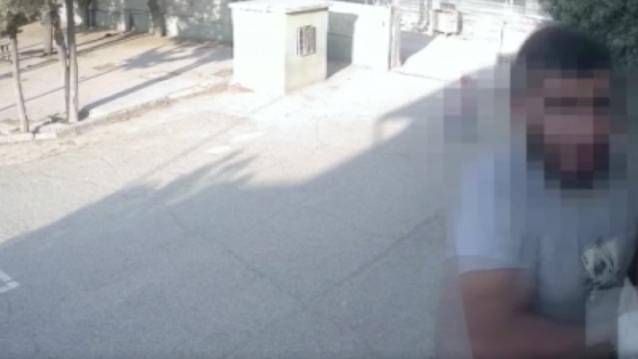 Gaziantep'te pişkin hırsız önce okuldan hırsızlık yaptı, sonra kendisini çeken kamerayı söktü