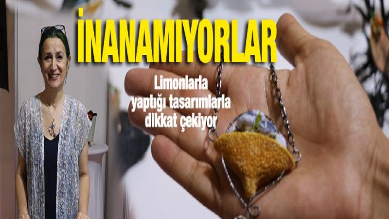 Limonları sanat eserine dönüştürdü