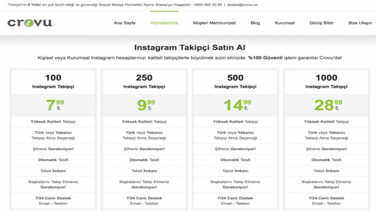 Instagram Takipçi Satın Alma
