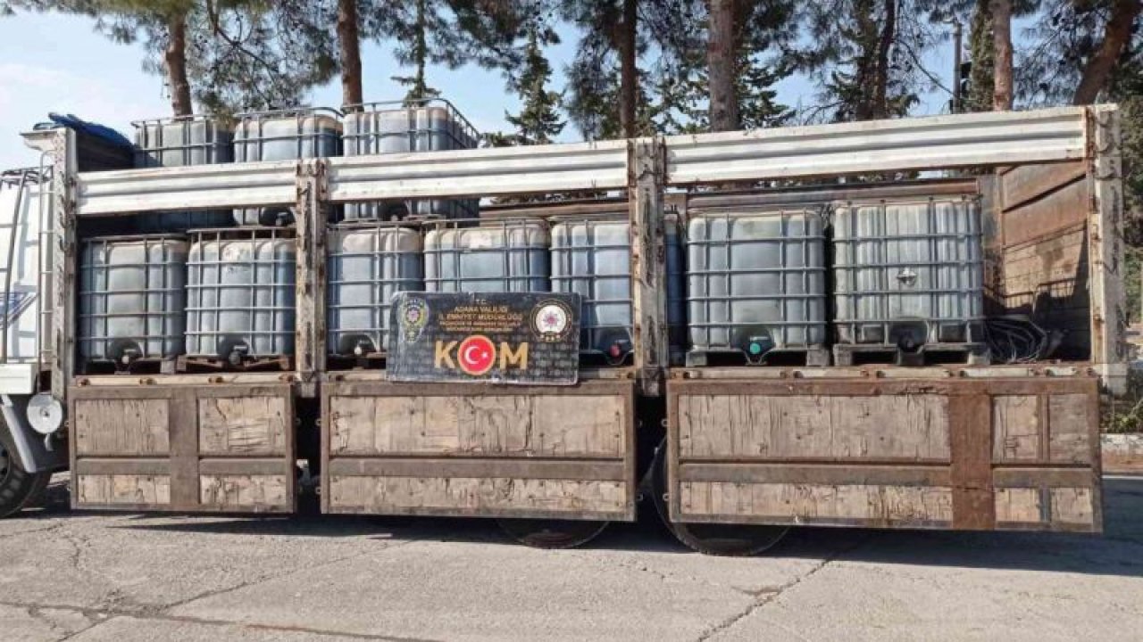 Gaziantep karayolunda 37 bin 250 litre kaçak akaryakıt ele geçirildi