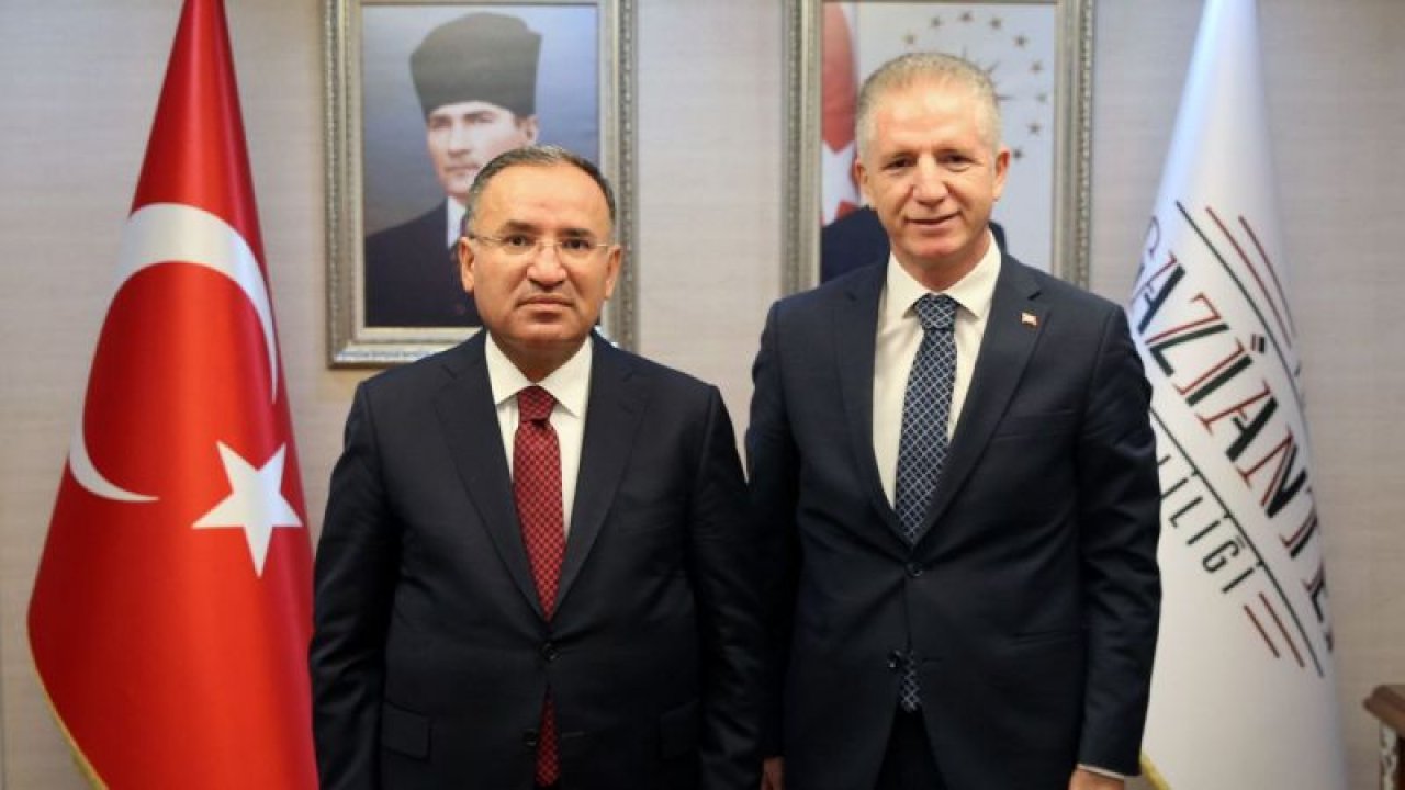 Adalet Bakanı Bozdağ, Gaziantep Valisi Davut Gül'ü ziyaret etti