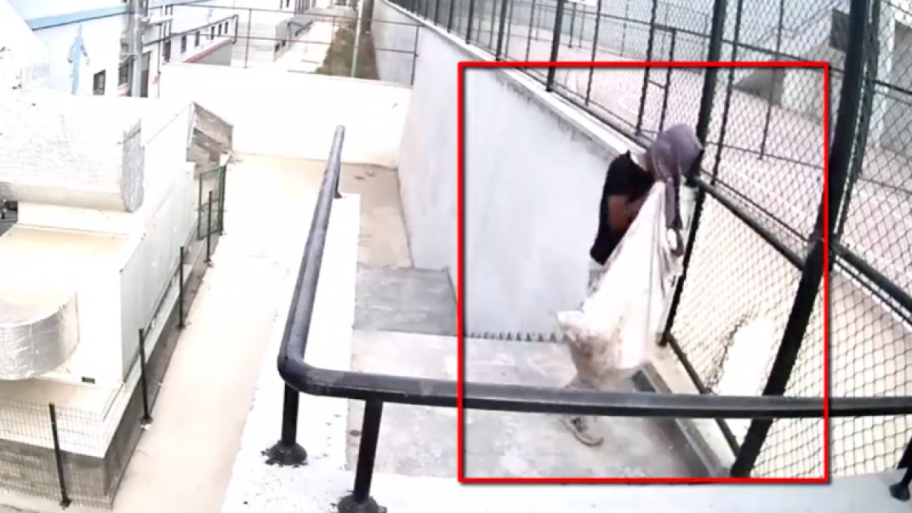 Gaziantep'te 4 ayrı okuldan hırsızlık yapan zanlı önce kameralara sonra da polislere yakalandı