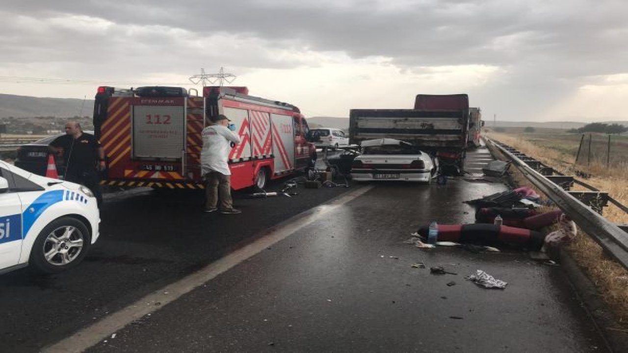 Trafik kazası 1 ölü, 7 yaralı