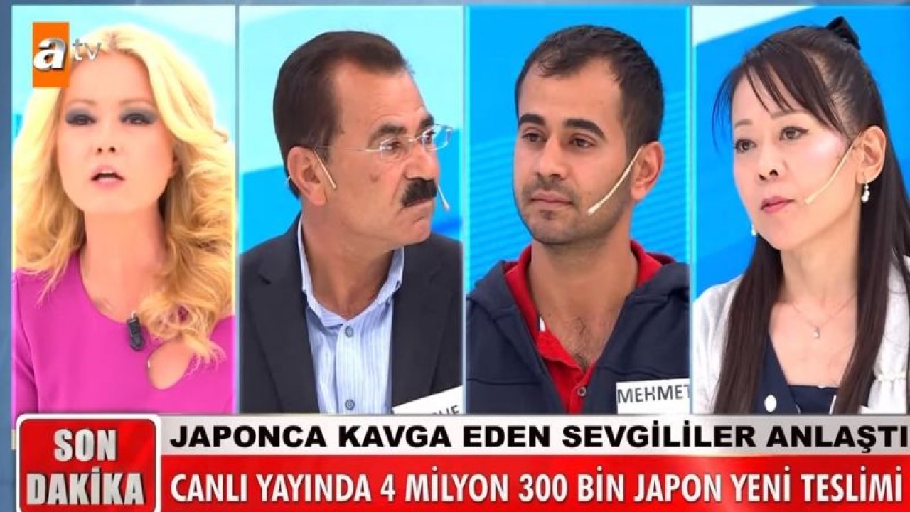 Müge Anlı'ya  Japon Yumiko Sakagami  için Gaziantepli Kuyumcu Yusuf Turuşkan  BALYA  BALYA PARAYI Müge Anlı'ya teslim etti...