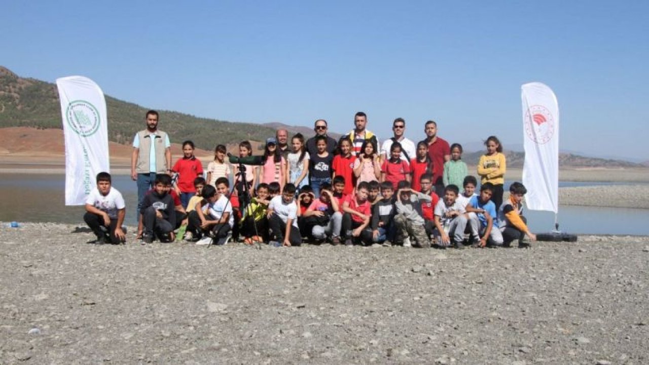 İslahiye'de öğrenciler kuş gözlemciliği yaptı