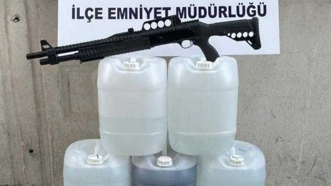 Gaziantep'te 400 litre sahte alkol ele geçirildi