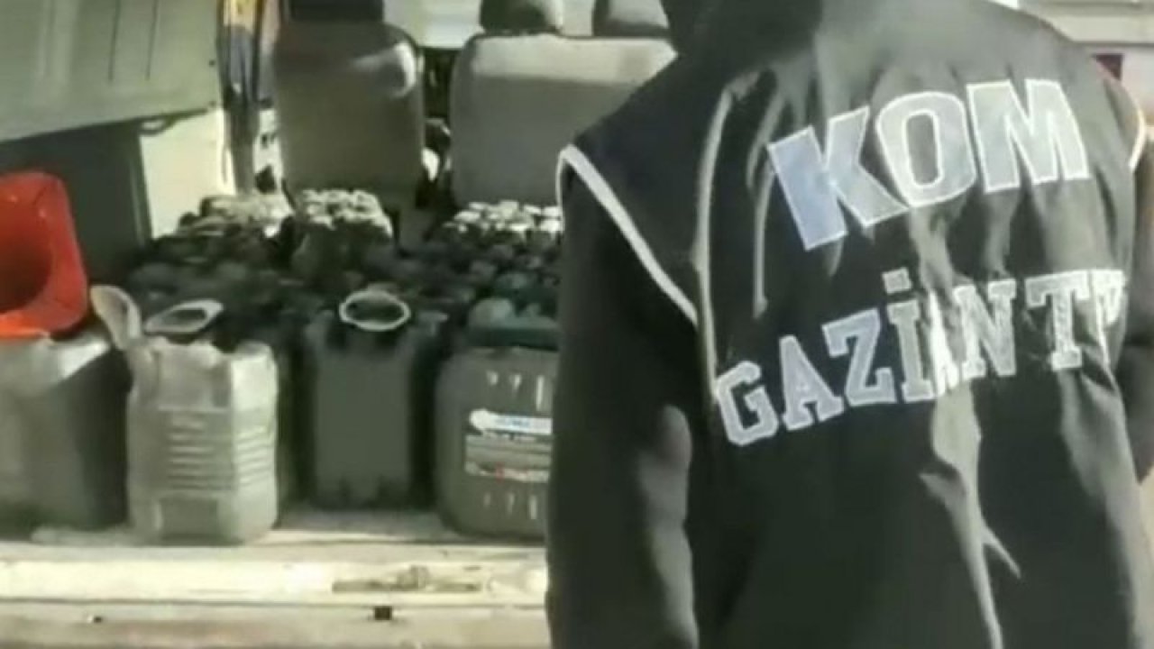 Gaziantep’te kaçak akaryakıt ve sahte alkol operasyonu