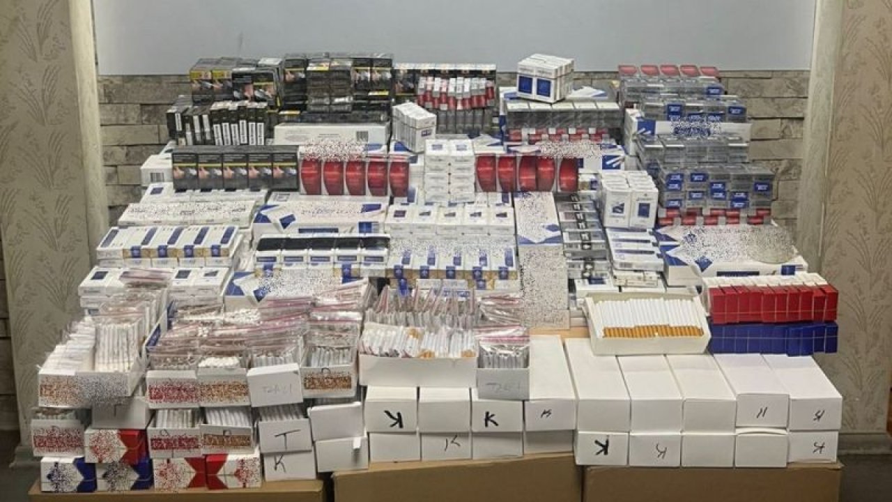 Gaziantep'te 3 bin 245 paket gümrük kaçağı sigara ele geçirildi