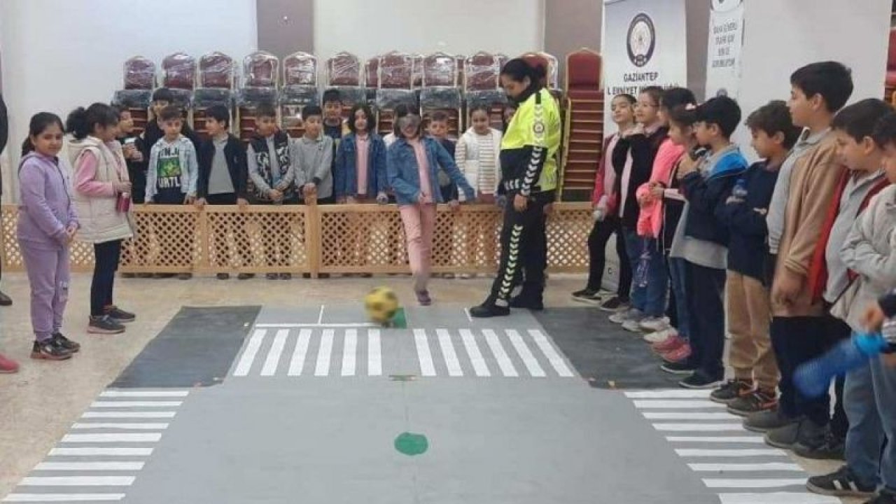 İslahiye'de öğrencilere trafik eğitimi verildi