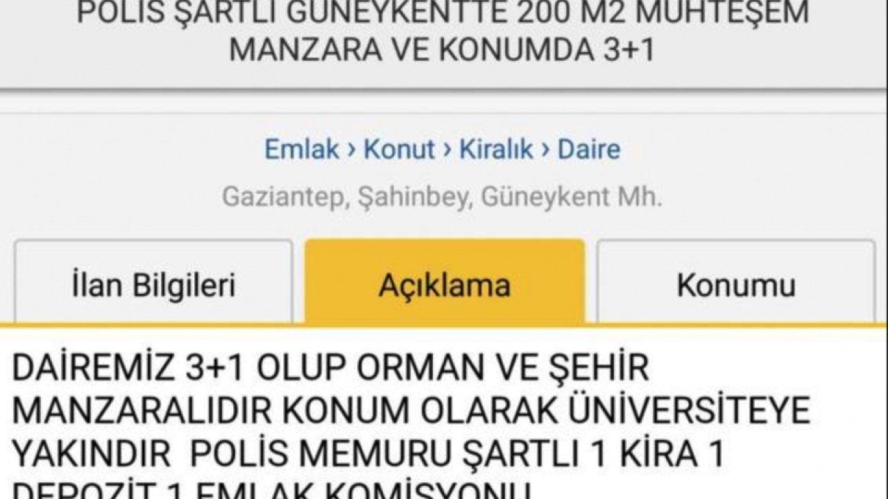 Gaziantep'te Ev Sahipleri ve Emlakçıların Oyunu Ellerinde Patladı! Memur şartlı, birden fazla depozitolu, yıllık lira ödemesi istenen kiralık daireler ellerinde kaldı