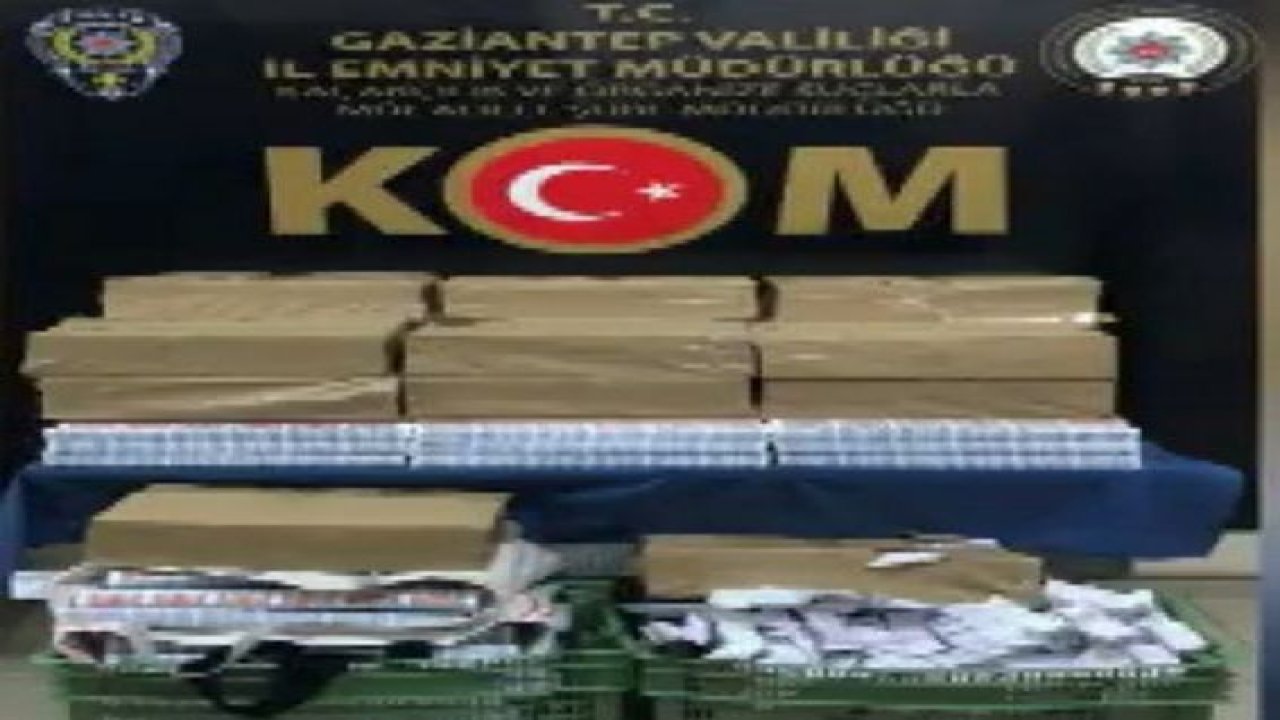 Gaziantep’te bir işyerine kaçakçılık operasyonu düzenlendi