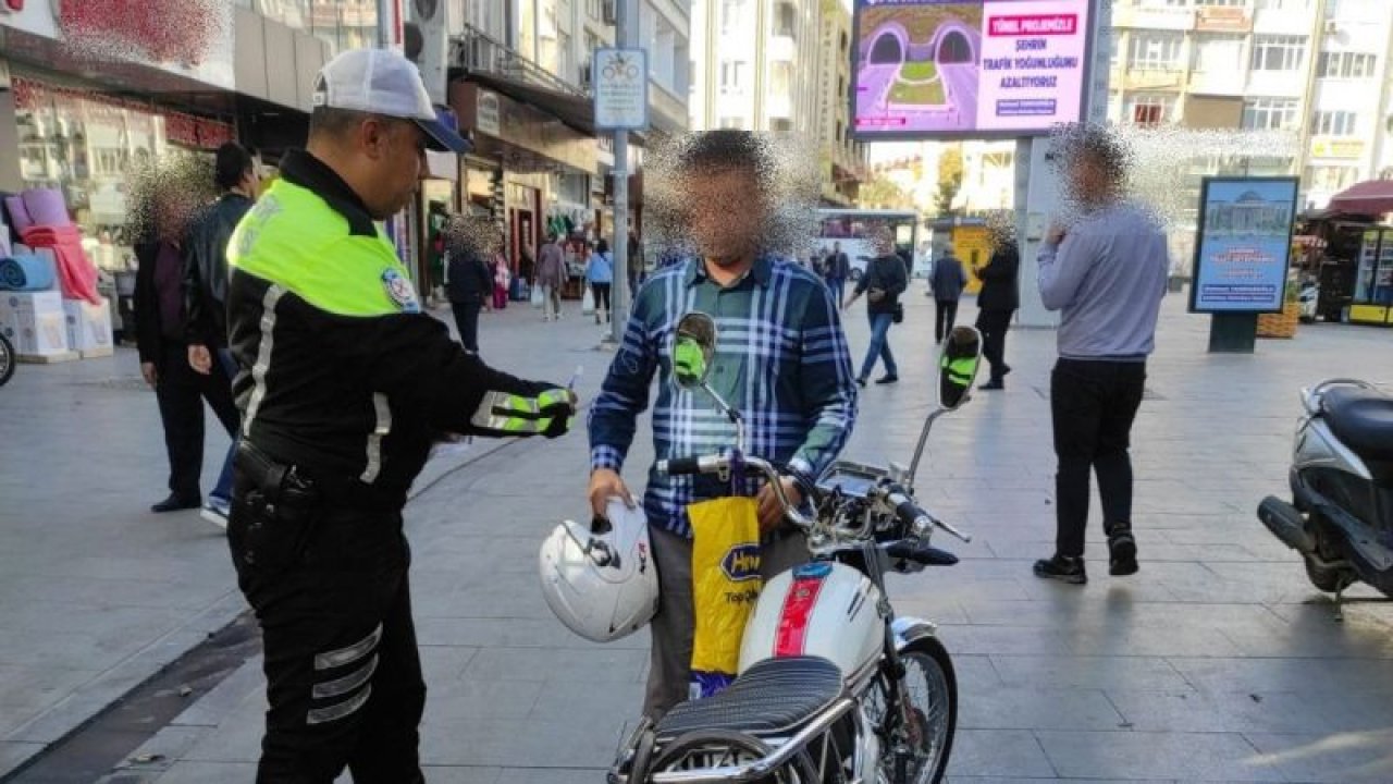 Gaziantep’te trafik polislerinin yaptığı denetimlerde 33 motosiklet trafikten men edildi