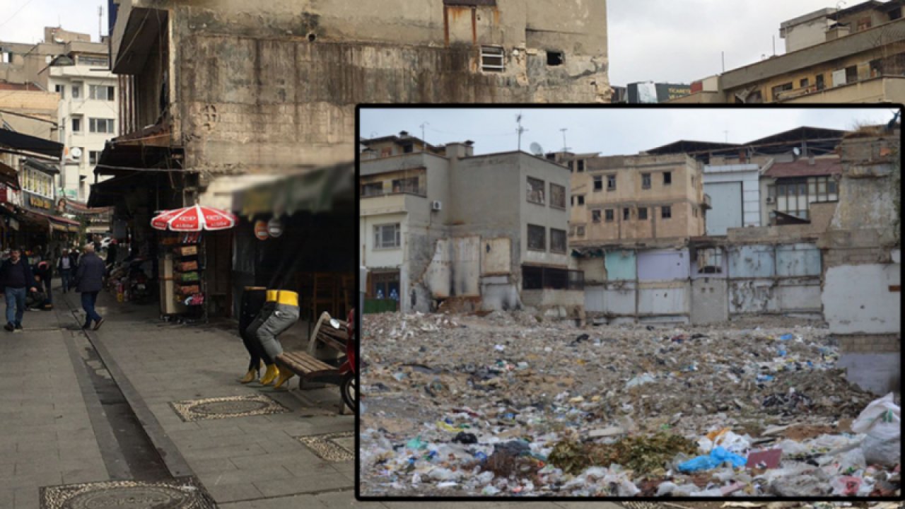 Gaziantep şehir merkezinde, yer alan Halep Pasajı, yıkıldıktan sonra sahipsiz bırakılınca çöplüğe döndü.