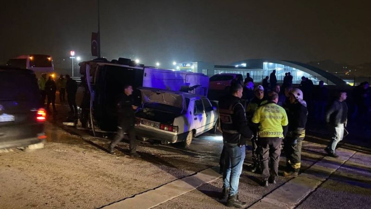 FLAŞ...FLAŞ..FLAŞ...Gaziantep’te çevik kuvvet polislerini taşıyan servis aracı kaza yaptı: 5 yaralı... VİDEO HABER