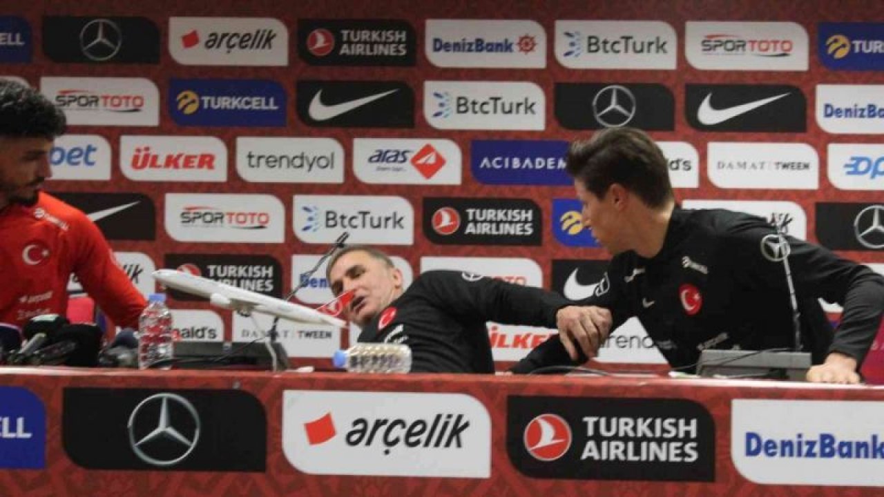 Gaziantep'te basın toplantısı düzenleyen Milli Takım Teknik Direktörü Stefan Kuntz’un zor anları! O anlarda Kuntz,refleks olarak Türkçe küfür etti