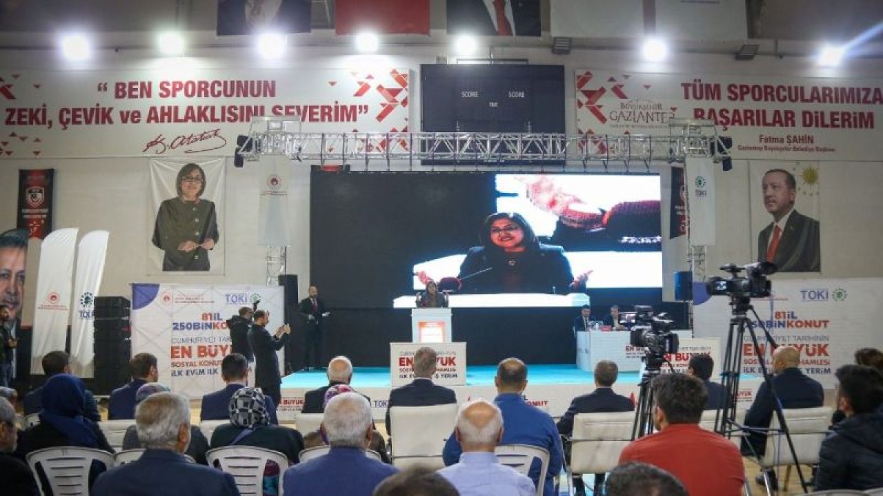 Gaziantep'te 250 bin sosyal konutun kura çekimine Şahinbey ile devam edildi