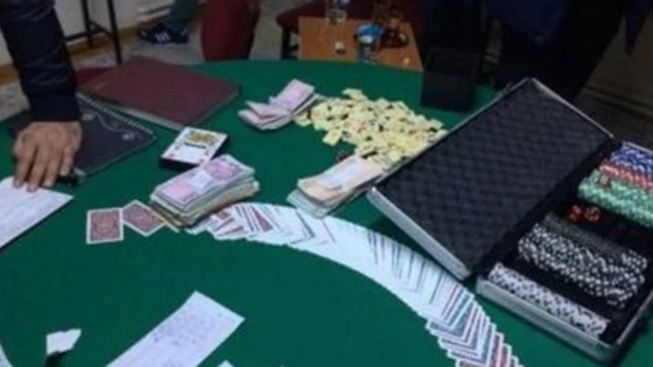 Gaziantep'te bir iş yerine kumar operasyonu düzenlendi! Operasyonda 9 şüpheli yakalandı