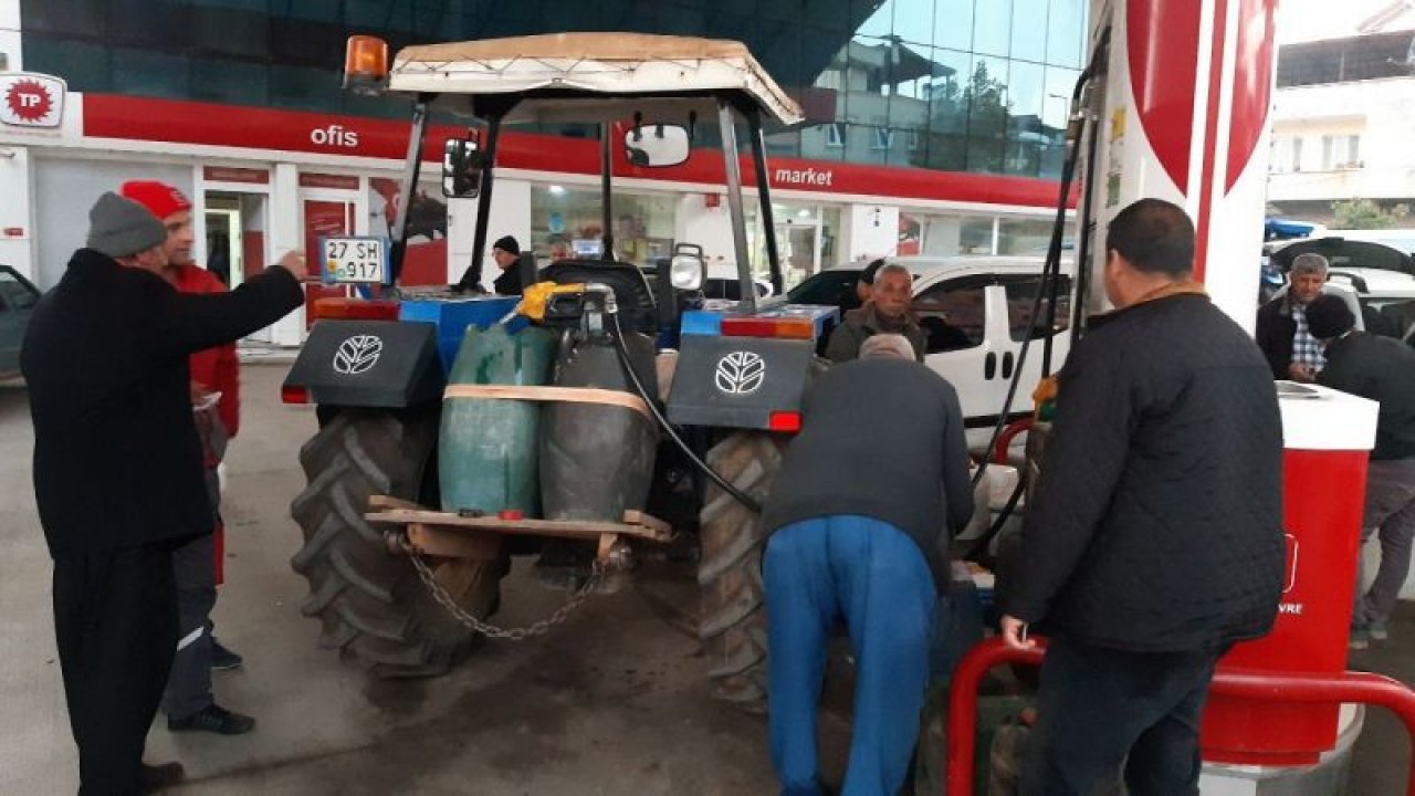Gaziantep'te Çifçilere Karşılıksız Akaryakıt Yardımı Başladı! Akaryakıt istasyonlarında çiftçi yoğunluğu... VİDEO HABER
