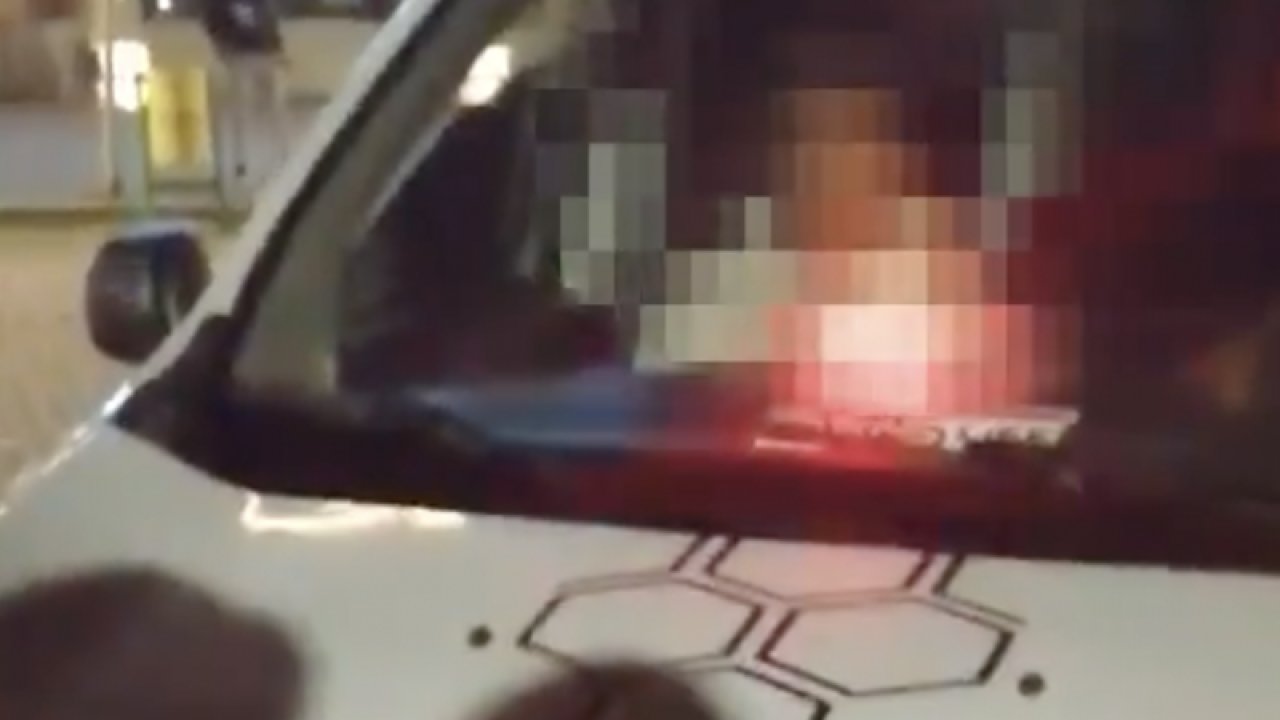 Gaziantep'te trafik denetiminde çakarlı bir araç trafikten men edildi