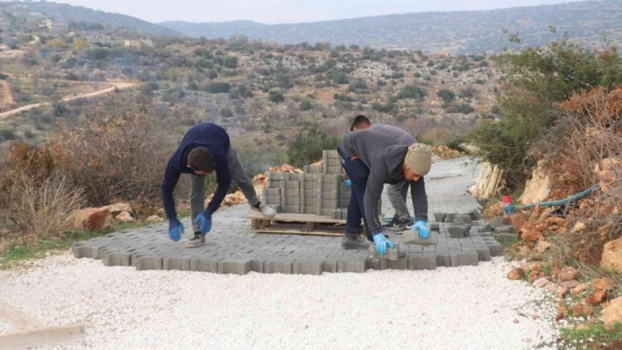 Şehitkamil'den Göksüncük ve Yalangöz mahallelerine kilitli parke taşı