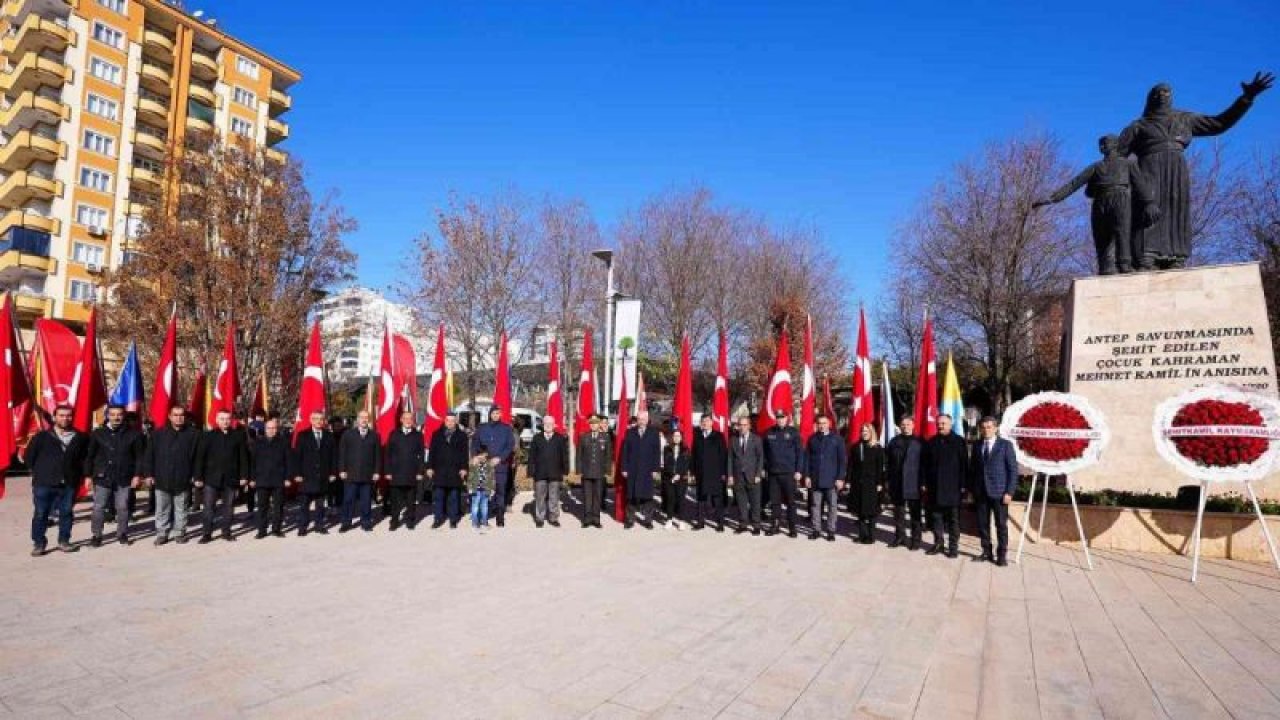Gaziantep savunmasının sembol kahramanlarından Şehit Kamil ve annesi ile Özdemir bey için tören düzenlendi