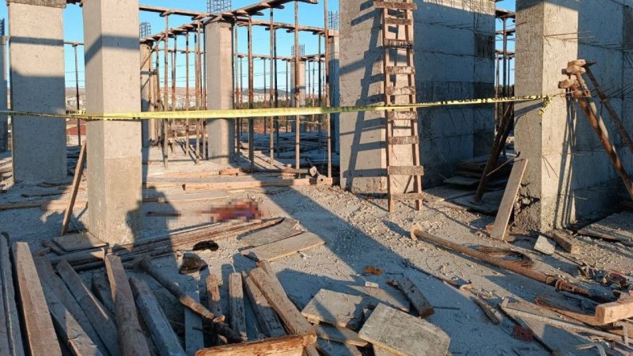 Gaziantep'te Kolondan düşen kalıp ustası Mehmet Gültekin öldü... Video Haber