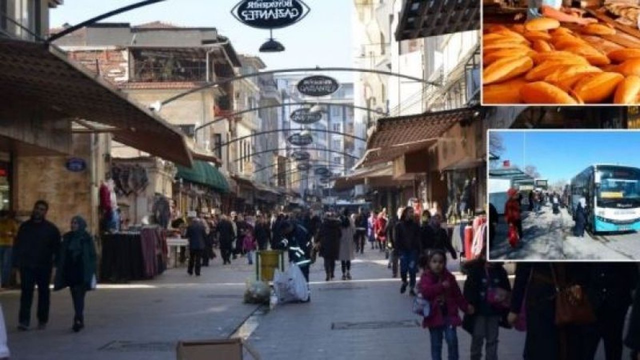 Gaziantep'te Toplu Ulaşımda Tam Bilet 11 Lira Ve Ekmekte 5.25 Olacak mı? Gaziantep'te 'SU'ya yüzde 23'lük ZAM artık uygulanıyor!