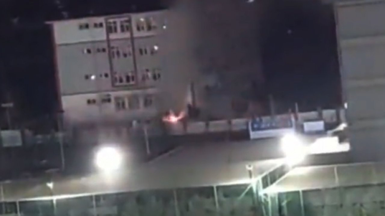 Gaziantep'te Hırsızlar Trafoyu Çalmaya Çalıştı! Ortalık Savaş Alanına Döndü... İşte O Anlar