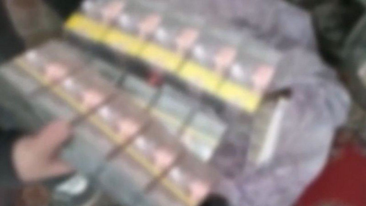 Gaziantep’te binlerce kaçak makaron ele geçirildi: 2 gözaltı