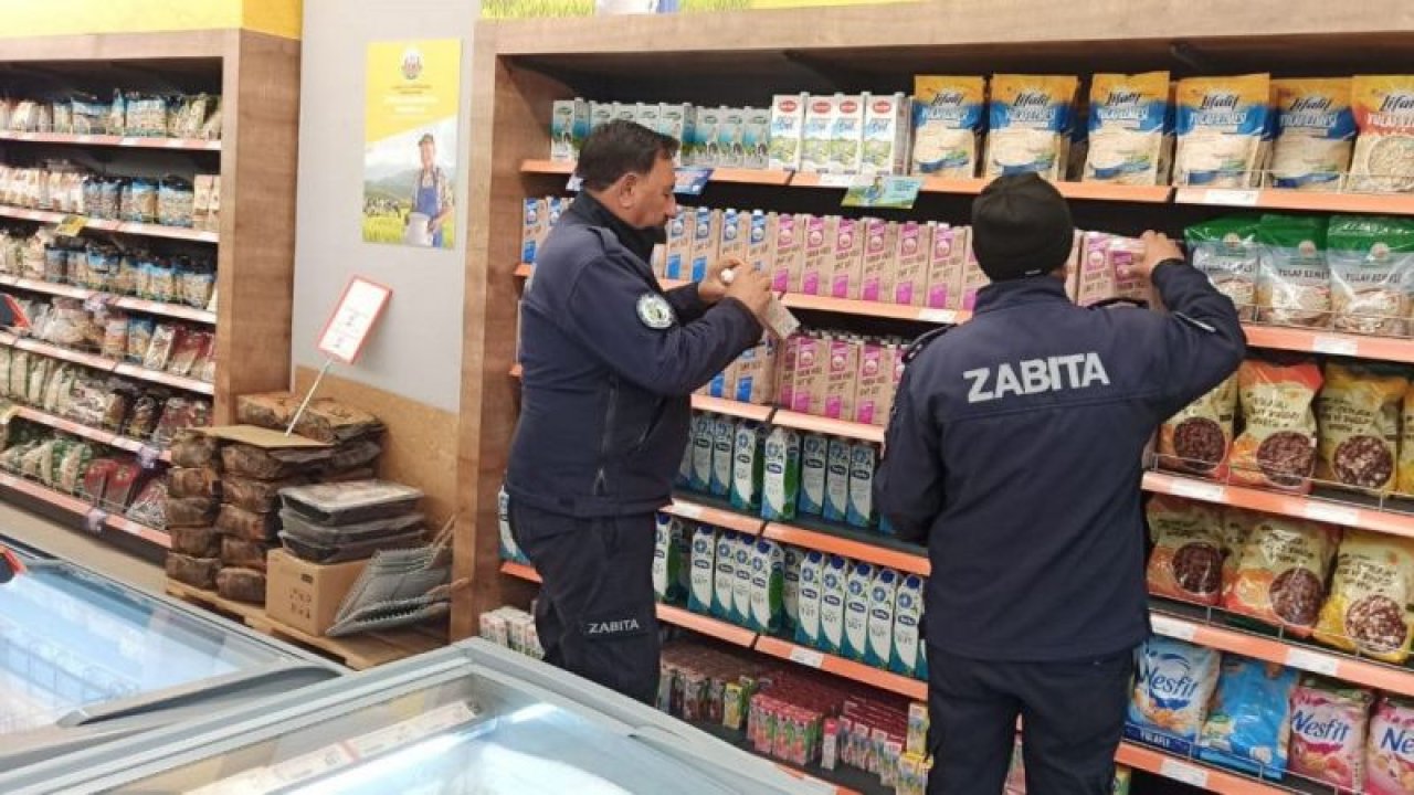 Gaziantep'te zabıta ekipleri marketlerde denetim yaptı