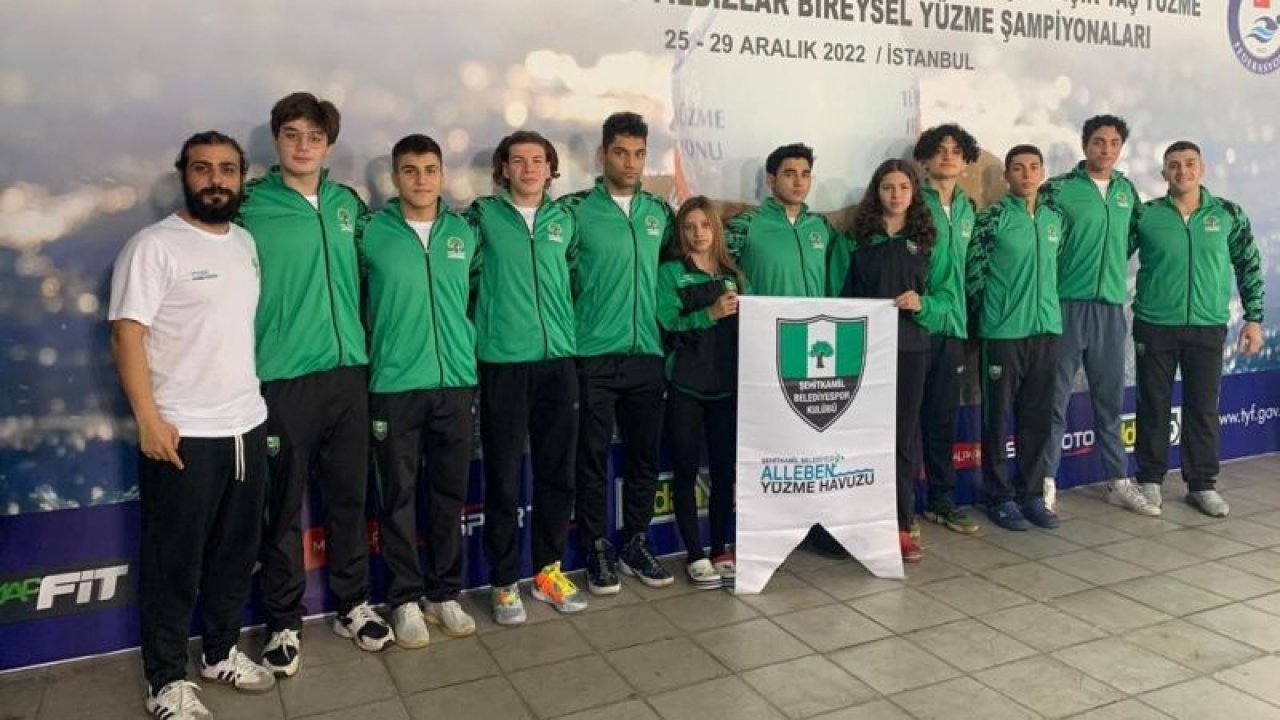 Yüzmede Gaziantep’in gururu oldular