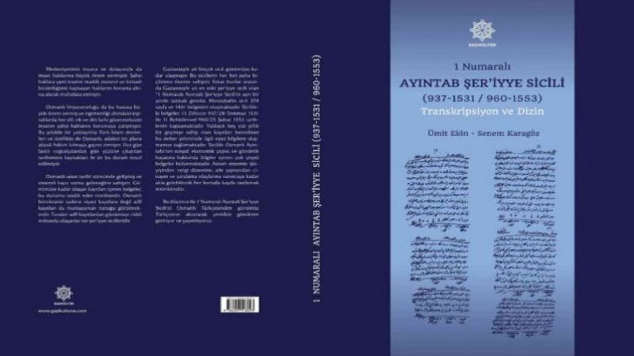 Gaziantep’in davaları kitap oldu