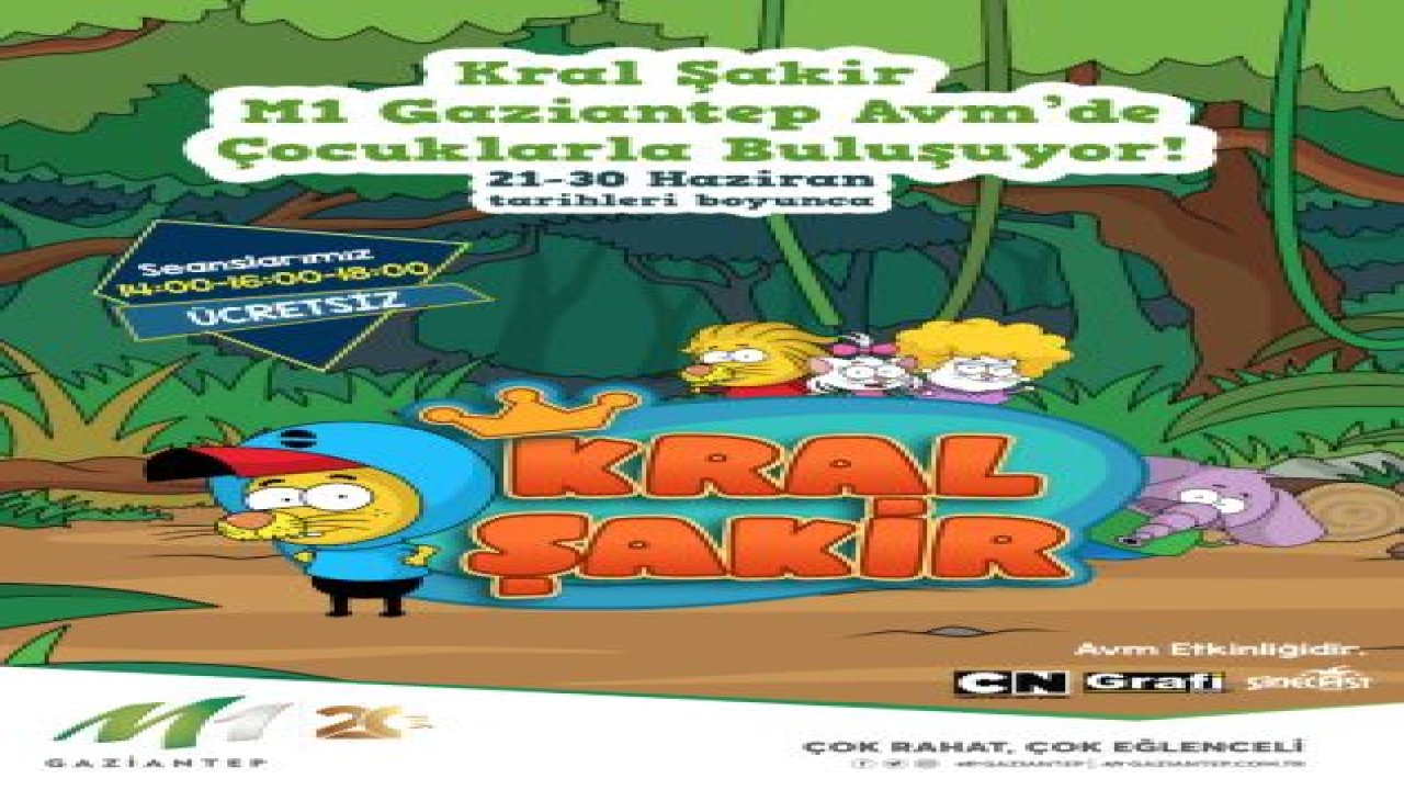 KRAL ŞAKİR M1 GAZİANTEP AVM'DE EĞLENDİRECEK