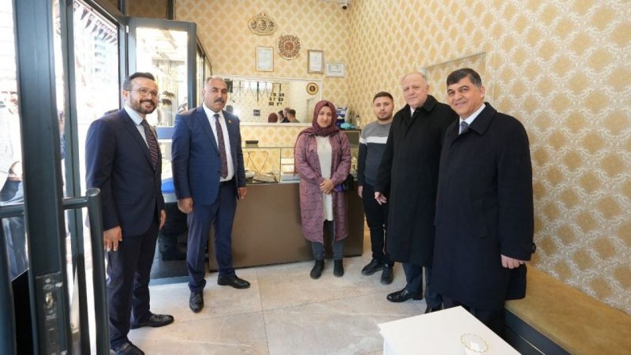 Başkan Fadıloğlu ile Milletvekili Koçer, esnafı projeleri inceledi