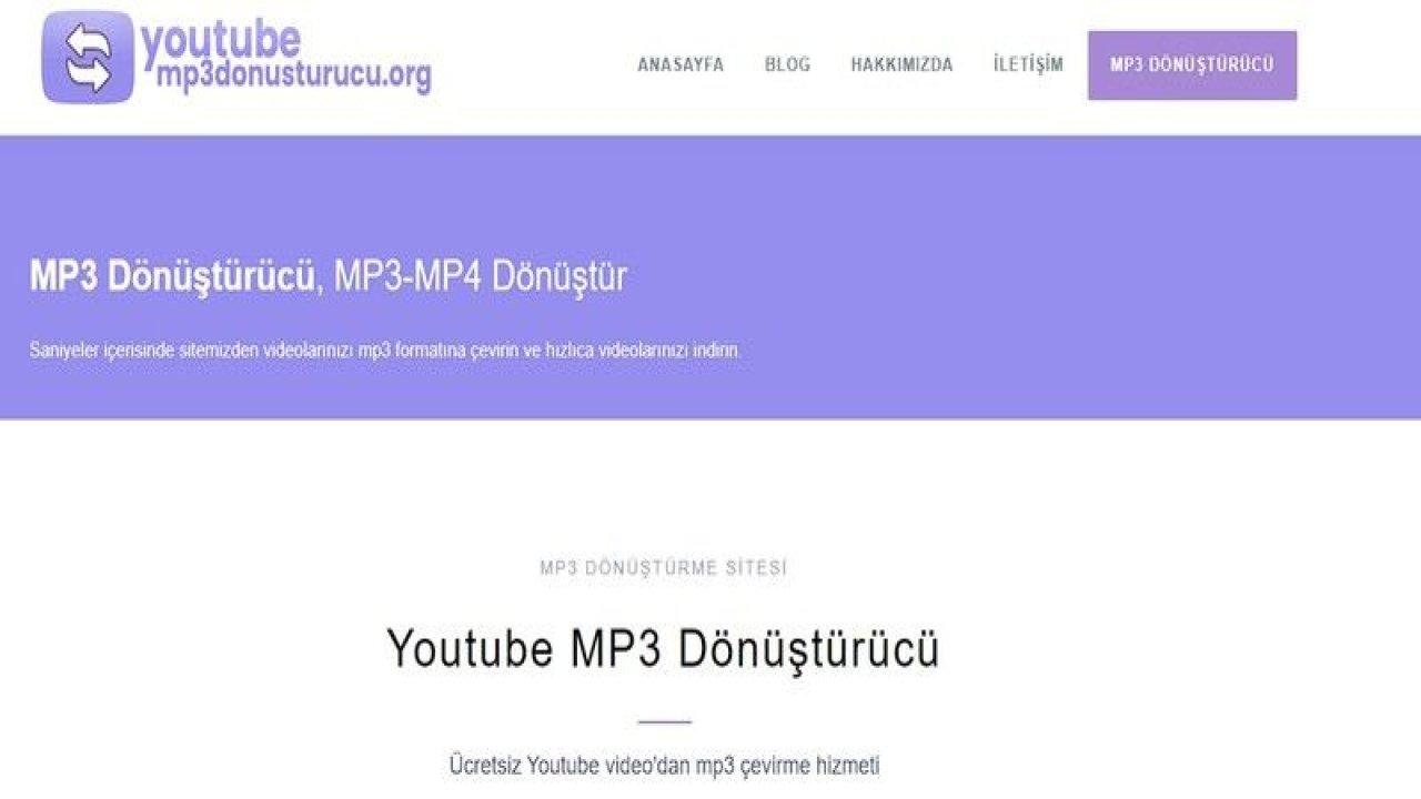 Youtube Mp3 Dönüştürücü