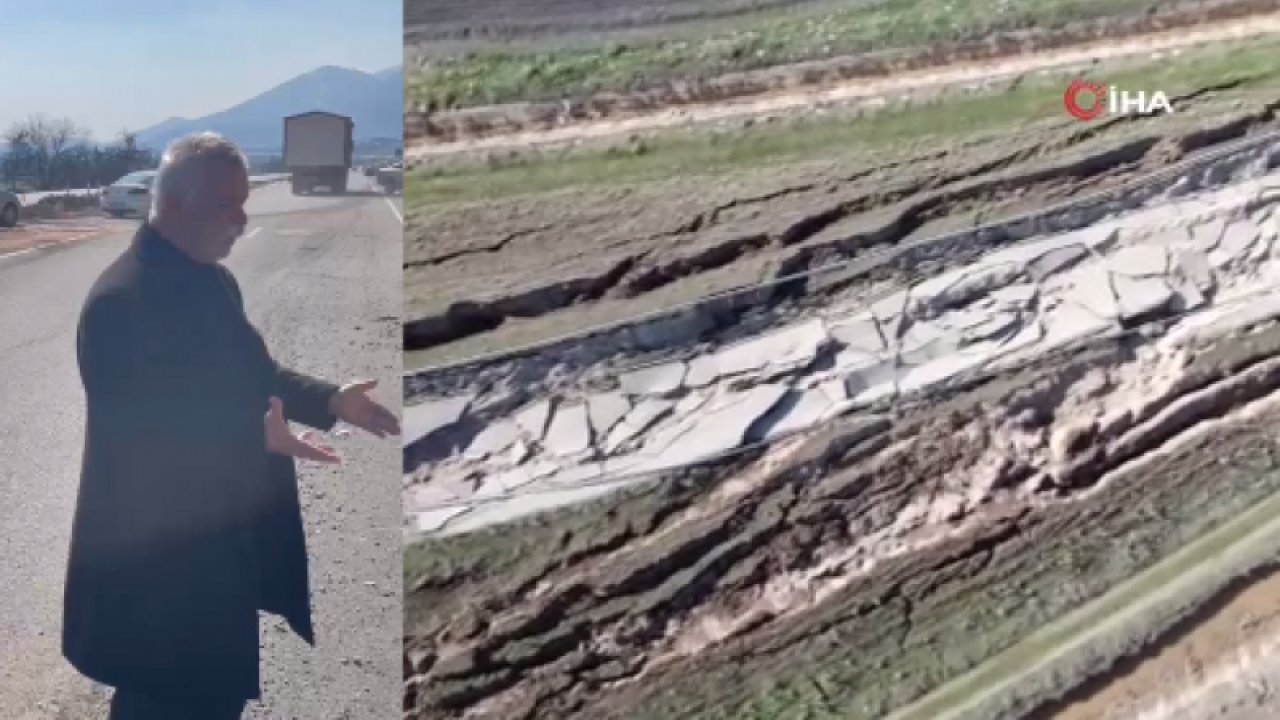 Gaziantep'te Yolda devasa çatlaklar Oluştu! Yol Yerle bir oldu... Gaziantep Depremde Yarılan Yollarda İnsanlar Hayatını Kaybetti... VİDEO HABER