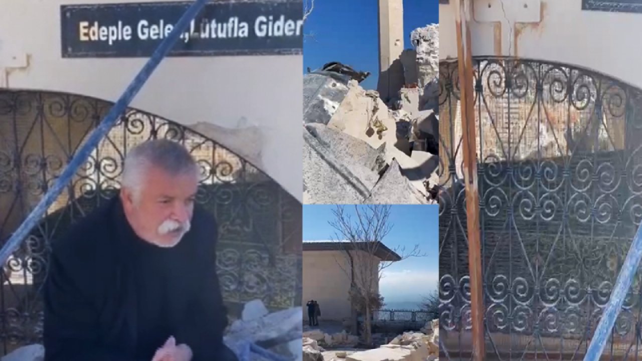 Gaziantep'te Depremde ÖKKEŞİYE TÜRBESİ MUCİZESİ! Gaziantep Olay Medya Grubu Yöneticisi Raci Dölek türbeyi ziyaret ederek ordaki mucizeyi kameralara yansıttı... İŞTE O MUCİZE