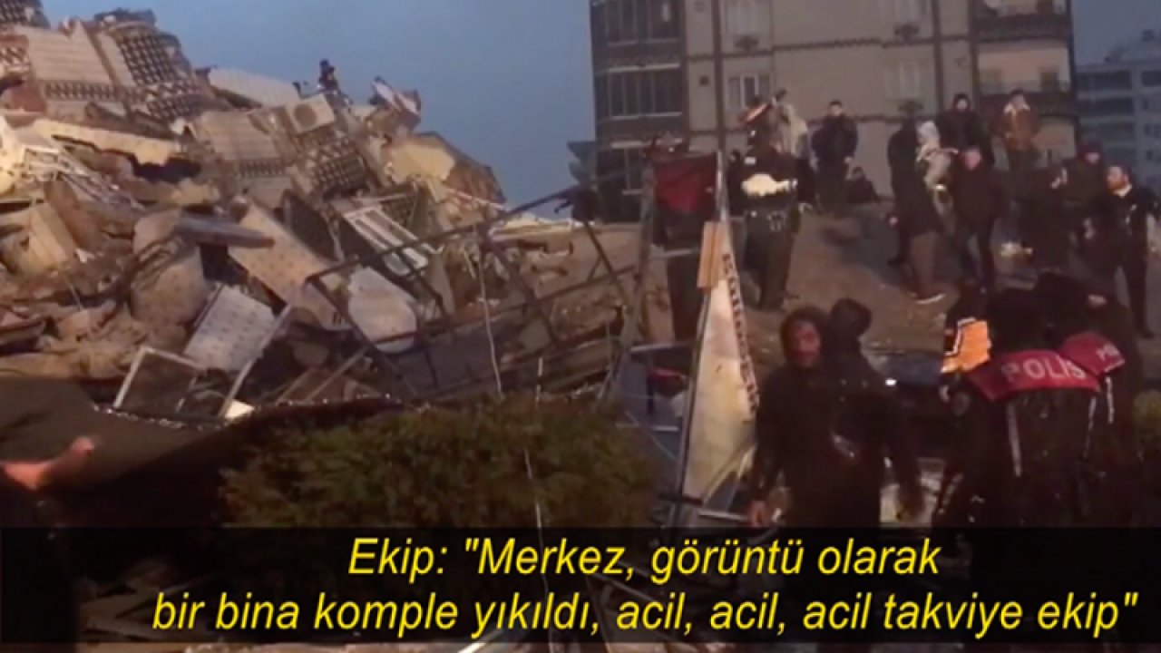 Gaziantep'te deprem sırasında polisin depremzedeleri kurtarma ve açık alanlara yönlendirme çabası telsiz konuşmasında..VİDEO HABER