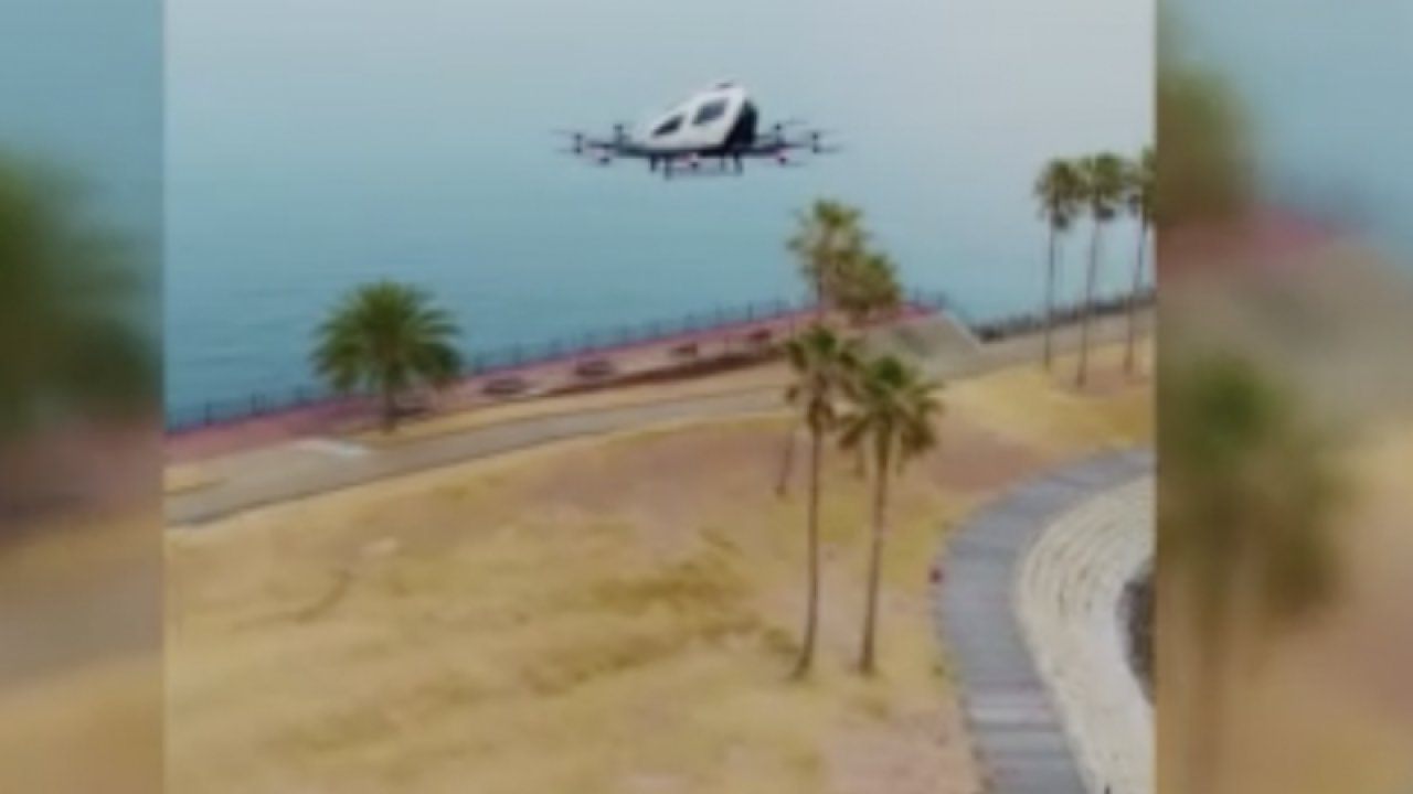 Çin yapımı otonom hava aracından test uçuşu