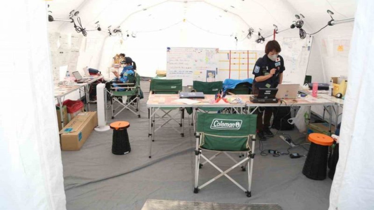 Japonya en büyük sahra hastanesini Gaziantep’te kurdu